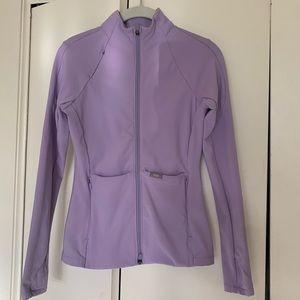 Lilac contour knit figs jacket